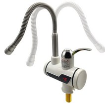 이국주온수기 미니 전기 온수기 200ml 50리터 심야 돼지꼬리 열선 히터 인스턴트 수도꼭지 주방 온수 탭 욕실 난방 220 스테인레스 스틸 쉘, 노란색, 영국 플러그