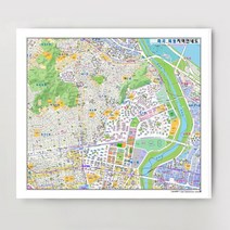 양천구 화곡 목동지역 종합 지번지도 150cm x 132cm SE, 1.종이코팅