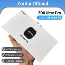 스마트워치 등산시계 러닝시계 마라톤시계 Zordai ZD8 프로 울트라 8 블루투스 통화, 블랙
