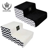 포메 반려견스텝퍼 보더콜리 반려동물침대계단 2단, 색상_블랙, 상세페이지 참조