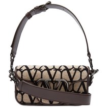 발렌티노 Valentino Cross Body 레더 가죽 가방 - Natural Nero & Fondant, One Size, Natural, Nero & Fondant