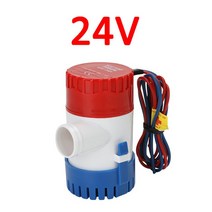 고압펌프 12V 24V 1100GPH 미니 스타일 작은 배 빌지 토슈즈 잠수정 카약 규칙 전기 1100 GPH 볼트 정원 린, 02 24V