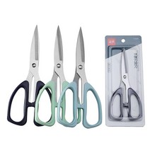 둥근 손안아픈 그립감 사무용 수선집 녹안스는 스텐 무광 가위대형 언박스 택배 세탁소