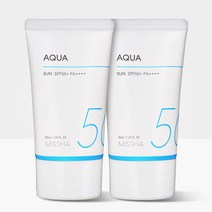 미샤 (1+1) 올 어라운드 세이프 블록 아쿠아 선 50ml, 2개