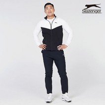 슬레진저 슬레진져 남성 배색 후드 탈부착바람막이 점퍼 (화이트)