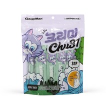 캐티맨 고양이 크리미츄 간식 오리 31p, 3개, 오리맛
