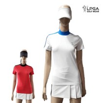 LPGA 골프웨어 여자 반목 반팔 티셔츠 202/522