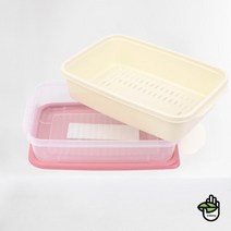 살림도우미 냉장고 채반 밀폐 반찬 보관 용기 통 1.7L