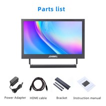 아르조파 휴대용모니터 휴대용 모니터 PC HDMI PS3 PS4 Xbox360 HD IPS 13.3/15.6 인치 LCD 디스플레이, 01 13.3 inch 1920X1080