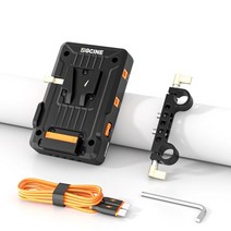 파워뱅크 캠핑 차박 zgcine zg-v99 v 마운트 배터리 6800mah 전원 은행 14.8v v 잠금 리튬 이온 배터리 소니사진스튜디오led 비디오 라이트 스마트폰용, vp1 키트1