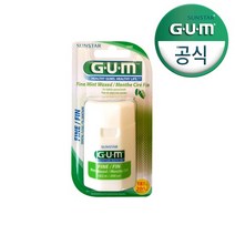 GUM 검 얇은 치실 민트향 왁스 1940, 3개