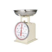 덜튼 주방 아날로그 저울 스케일 1kg 베이킹 쿠킹 요리 주방도구 아이보리, 단품