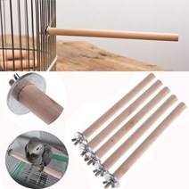 새 횃대 장 애완 동물 나무 스틱 스탠드 케이지 고정 퍼치 랙 parrot myna claw 클램프 홀더 for dove cockatiel budgie, 1.5x14cm