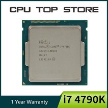 Intel Core i7 4790K 4.0GHz 쿼드 코어 8MB 캐시 (HD 그래픽 포함) 4600 TDP 88W 데스크탑 LGA 1150 CPU 프, 한개옵션0
