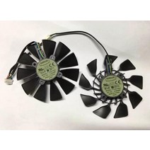 새로운 오리지널 GTX780/780TI R9280/290/280X/290X T129215SU 12V 0.5AMP 그래픽 카드 듀얼 팬, 02 A pair of fans