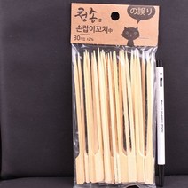 청송 대나무 손잡이 꼬지 중 15cm 30개, 6개