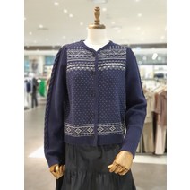 써스데이아일랜드 소매 케이블 자카드 가디건 T226MCD136W(2118423)