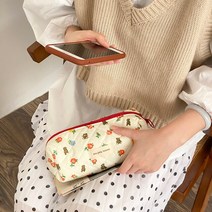 메이크업박스 미니 화장품파우치 미니화장품파우치 화장품미니파우치리버티 퀼트 메이크업 가방 부드러운