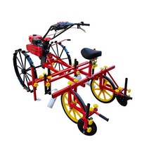 비닐피복기 밭농사 씌우개 멀칭기 비닐덮는기계, 4륜 싱글 드립 관개 1.2미터 조절 가능