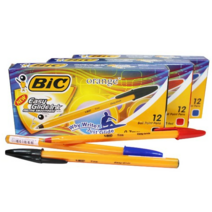 BIC 빅볼오렌지화인 12개입 0.7mm, 레드, 1세트