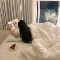 바스락 60수 고밀도면 호텔식 침구 사계절 이불패드세트