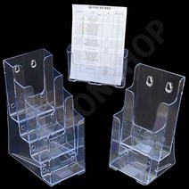 리플렛거치대 팜플렛 전단지 브로셔 카달로그 꽂이 A6 홍보대 잡지대, 1개입, 4.(4단)