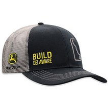 존디어 John Deere Build State 프라이드 캡-블랙 앤 그레이 정품보장, One Size-X-Large, Deleware