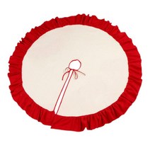 팬시 크리스마스 트리 스커트 48인치 신년 커버, 패브릭, 다색