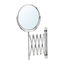 원형 스테인리스 벽고정 면도 욕실 양면거울, 벽거울_실버