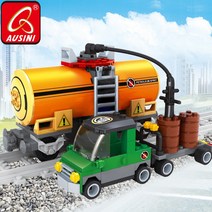 ausini 모바일 주유소 블록 모델 장난감, Without Original Box