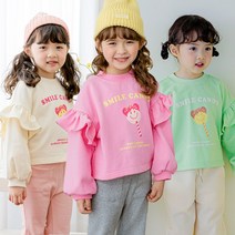 베베쥬 여아용 롤리팝 맨투맨