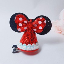 은꽃밴드 크리스마스고깔핀 뿔머리띠/크리스마스머리띠 파티용품세트, 마우스고깔핀2개