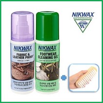 닉왁스(수입직영) 합성소재 등산화 전용 세탁발수제 브러쉬 선물 2개 1세트, 1개, 125ml