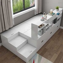 리프트업 침대 공간 분리 활용 월베드 다용도 벙커, 서랍 침대 상자 1200x1900