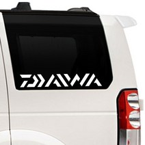 정크야드 낚시 스티커 fish_24, 1개, 검정색