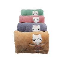 10분충전 온수찜질기 무선 손난로 핫팩 눈꽃장갑, 고양이, 그린