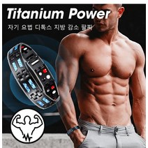 자기요법 디톡스 보건 팔찌 보건 국내산 천연 게르마늄팔찌 퓨어 티타늄 스틸 소재 (조절기 증정)