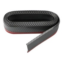 GHSHOP 자동차 앞 범퍼 프로텍터 2.5M 98 인치 스플리터 스포일러 립 스커트 프로텍터 트림 자체 접착 48mm 너비 트럭, 길이 2.5m, 고무, 탄소 섬유 패턴