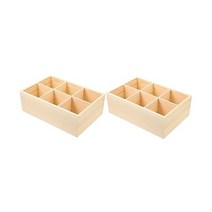 NOLITOY 2pcs 마커박스 컬러풀 연필 나무 연필 메이크업 용기 나무 크레용 홀더 책상 액세서리 & 작업 공간 정리함 다기능 DIY 펜 마커 수납 트레이 티 슬롯