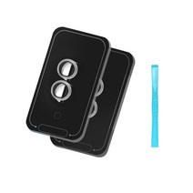 EZ 쉬운부착 핸드폰 카메라렌즈 보호필름 2장+제거기 포함 셋트, 클리어+클리어