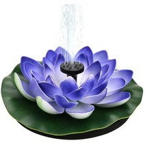 마당분수정원 장식 태양 분수 물 수영장 연못 폭포 미니 소형 야외 조류 목욕 부동, 03 PU-Flower