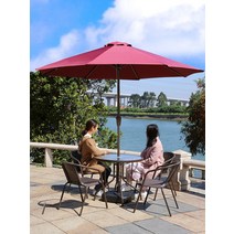 야외바베큐장 테라스 야외 테이블과 의자 발코니 조합 안뜰 우산 파라솔 방수 스윙 등나무, [23] 150 물 무늬 유리 긴 테이블 의자 6개 우