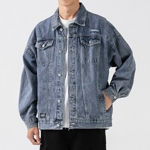 바이크 자켓 오토바이 라이딩 조끼 데님 재킷 남성 패션 청바지 재킷 남성 캐주얼 클래식 블랙 블루 데님 재킷 남성 아우터
