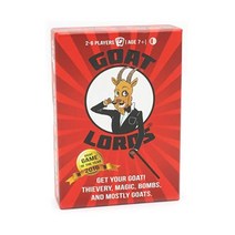 Gatwick Games Goat Lords 재미있고 중독성 있고 경쟁력 있는 Goats 카드 게임 - 성인 청소년 및 가족을 위한 재미있는 Game 나이트 8-12세 2-6인용