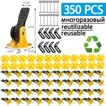 스마트줄자 레이저 레벨기 수평자 350pcs 바닥 타일 레벨링 시스템 클립 레벨러 키트, 100개