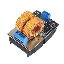 12V 120W 미니 ZVS 유도 가열 보드 플라이 백 드라이버 넓은 히터 DIY 쿠커 + 점화 코일, 하나, 블랙 & 옐로우