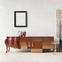 고가구 서랍장 엄마가구 티비다이 거실장 고급, 200x40x82CM 프리미엄 우드