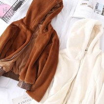 가바바 여성 겨울 숏자켓 깜찍발랄 귀여운 스타일 후드 데일리 인조퍼자켓 G41169