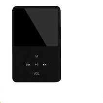 MP3 시끄러운 스피커 및 내장 8GB 16GB 32GB HiFi 휴대용 워크맨 라디오, 검정, 협력사