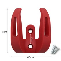 전동킥보드부품 전동킥보드배터리 전기 스쿠터 전면 마운트 샤오미 M365 S 프로 헬멧 더블 클로 후크 가방 그립 스토리지 랙 액세서리, 02 Style 1 Red, 02 Red Hook